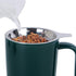 Sunddo Porcelain Tea Mug with Infuser and Lid, 15 OZ, Jade