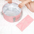 Folding Bucket Collapsible Outdoor Bucket Portable Travel Basin 15L Heat Preservation Waterproof Tub for Foot Soaking Bath, Fishing, Hiking Camping, Washing Dish (Pink)