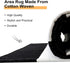 Black and White Outdoor Runner Rug 27.5'' x 43'',Washable Striped Layered Doormats Front Porch Rug Farmhouse Check Entrance Carpet for Welcome Mat/Indoor/Laundry Room