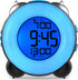 Banne Loud Alarm Clock for Heavy Sleepers with Dual Alarm Night Light Bedside Battery Powered (Black)