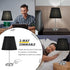 Innqoo Touch Control Table Lamp - Modern Black Nightstand Lamp with 2 AC Outlets, 3 Way Dimmable Small Bedside Lamp for Night Table Side Table End Table Coffee Table, Daylight LED Bulb Included