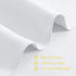NICETOWN Curtain Panels for Bedroom - Home Decoration Solid Grommet Draperies / Drapes, Not Blackout Window Curtains for Kitchen (2 Panels, 42 by 54, White)