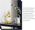 prosfalt Resin Thinker Statue Abstract Statue Home décor Accents Collectible Figurines Art Home Office Bookshelf Desktop Modern Home Decor Accent, Large 9.45 Inches(Gold-Left)