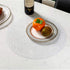 Kreatur Round Waterproof Placemats for Dining Table Set of 6,White Modern Plastic PVC Washable Table Mats Non-Slip Easy to Clean for Home Kitchen Decor