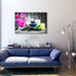 Farmhouse Wall Decor for kitchen canvas Wall Art for Bedroom Modern Office Wall Decoration Zen Stone Still Life 1 Panel Purple Flowers Bathroom Canvas art Paintings - HD wall Pictures for Home Decor