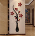 Hermione Baby 3D Vase Wall Murals for Living Room Bedroom Sofa Backdrop Tv Wall Background, Originality Stickers Gift, DIY Wall Decal Wall Decor Wall Decorations (Red, 59 X 23 inches)