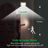 SUNNIOR Wall Lamp Motion Sensor Battery Operated Wall Sconce Dimmable Modern Wall Light for Indoor Hallway Stairway Home Theater