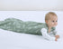 Baby Organic Cotton 0.5tog Wearable Blanket - Lightweight Sleeping Bag with 2-Way Zipper, Boys Girls Swaddle Transition Sleep Sack(Feather Green, 12-18 Months)