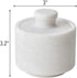 White Marble Salt Cellar Keeper With Lid