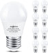 SHINESTAR 8-Pack A15 LED Ceiling Fan Light Bulbs 5000K Daylight, E26 Standard Base 6w (60w Equivalent), High CRI 85+ for Natural and Radiant Colors, Non-Dimmable
