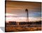 Hardy Gallery Rustic Windmill Picture Wall Art: Plains Landscape Artwork Farmhouse Painting Print on Canvas for Living Room (16'' x 12'' x 1 Panel)
