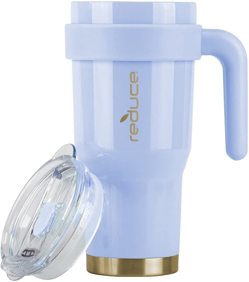 Reduce 24 oz Mug Tumbler, Stainless Steel with Handle Keeps Drinks Cold up to 24 Hours Sweat Proof, Dishwasher Safe, BPA Free Glacier, Opaque Gloss