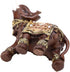Hongzer Elephant Statue, Lucky Feng Shui Wood Grain Elephant Statue Sculpture Wealth Figurine Gift Home Decoration(L)