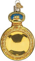 Old World Christmas Pocket Watch Glass Ornament Free Box 32423 New