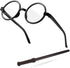 24 Pieces Wand Pencils and Glasses Wizard Party Favors, Wizard Party Supplies Magic Theme Birthday Supplies for Teen Boys Kids Girls Wizard School Decor Theme Birthday Party Halloween Supplies