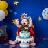 Boy Rocket 1st Birthday Crown - Space Theme Birthday Hat, 1st Birthday High Chair Banner, Outer Space Birthday, 3 2 1 Lift-off, Cosmic Birthday, Circle the Sun, Rocket Ship (Rocket Crown)