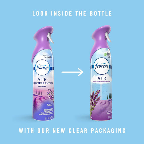 Febreze Air Effects Air Refresher, Mediterranean Lavender 8.8 Ounce(2 Pack)