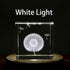 Mintso Wood LED Dimming Display Base for Glass Crystal,4 Inch White/Warm Lighted