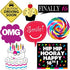16th Sweet 16 Birthday Photo Booth Party Props - 40 Pieces - Funny 16th Birthday Party Supplies, Decorations and Favors