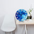 MySty Blue Full Moon Wall Clock, Silent Non-Ticking Quality Quartz Battery Operated Wall Clock - 10 Inch Round Easy to Read Decorative for Home Office School