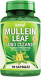 WIXAR NATURALS Mullein Leaf Capsules - 90 Capsules - Herbal Supplement Supports Healthy Respiratory Function & Mucous Membranes - 1000 mg - Natural Mullein for Lung Cleanse Support