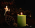 Hyoola Olive Green Pillar Candles 2x4 Inch - 4 Pack Unscented Pillar Candles Bulk - European Made