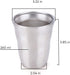Metal Cups 8 oz Set of 4, Beasea Stainless Steel Cup 8 oz, Double Wall Stackable Small Metal Glasses for Drinking Stainless Cups Insulated Metal Drinking Cups Tumbler for Kids and Adults