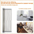 ZUKUBAMA Roll up Dish Drying Rack, Adjustable Sink Drying Rack with SUS304 Stainless Steel Multifunctional Large Cups Drain Rack Portable Drying Rack for Cups Fruits Vegetables (19.6" x 13") Gray