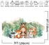 Avezano Woodland Animals Backdrop Tree Mountain Safari Birthday Background Woodland Jungle Baby Shower Party Decoration Banner (7x5ft)