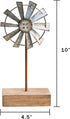 CWI Gifts Simple Windmill Table Sitter, 10 Inches, Multicolored