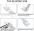 RGBZONE 32.8ft 5 Pin RGBW Extension Cable Wire Cord and 5Pack 5 Pin RGBW LED Light Strip Connectors Strip to Wire Quick Connection for 10mm Wide Waterproof or Non-Waterproof 5050 LED RGBW Strip Light