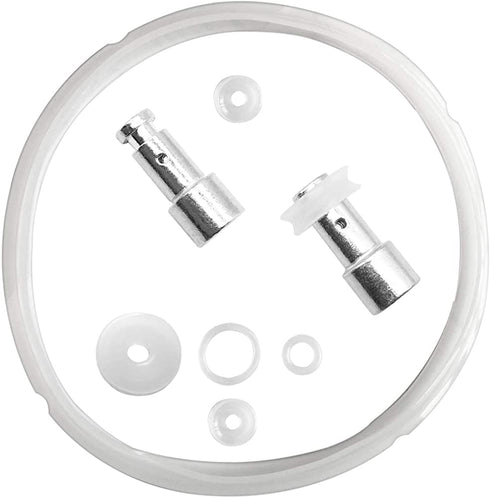 Silicone Sealing Ring Clear + Pressure Cookers Gasket + Universal Replacement Floater and Sealer for 5/6 Quart Models