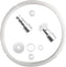 Silicone Sealing Ring Clear + Pressure Cookers Gasket + Universal Replacement Floater and Sealer for 5/6 Quart Models