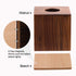 MaxGear Tissue Box Cover, Modern Paper Facial Tissue Box Holder Square Tissue Box Covers Wood, Decorative Tissue Box Walnut Tissue Box Holders for Bathroom, Bedroom,Dinner Table,Office 1 Pack