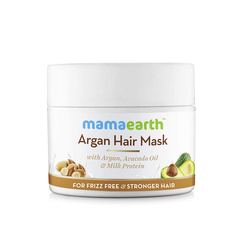 MAMAEARTH Anti-Hairfall Mask with Argan and Avocado Oil, Made in the Himalayas- Hypoallergenic, Toxin-free, All Natural with Organic Ingredients