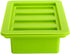 Suwimut 2 Pack Silicone Butter Mold Tray, Butter Maker with Lid Storage Jar, Large 4 Cavities Rectangle Butter Container for Butter, Energy Bar, Soap Bar, Muffin, Brownie, Pudding (Blue, Green)