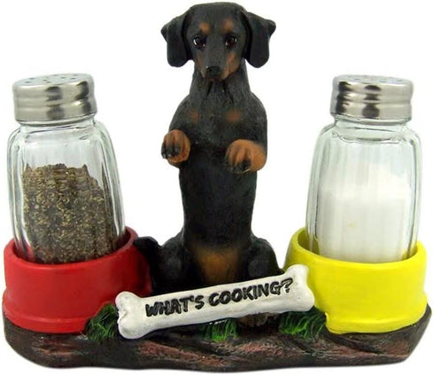 Hot N' Spicy Dachshund Salt & Pepper Shaker Holder
