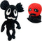 Cartoon Mouse Plush, Black Mouse Cartoon Plush Toy, The Best Gift for Halloween and Christmas for Children and Friends