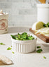 LE TAUCI 8 Oz Ramekins, Creme Brulee Dishes, Porcelain Ramekin Set for Souffle, Dipping Sauces, Pudding, Set of 6, White
