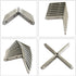16 PCS Corner Brace L Bracket Heavy Duty 2.5 x 2.5 Inch Stainless Steel 90 Degree Joint Right Angle Corner Brackets with Screws, L-Shaped Metal Fastener for Wood Shelves