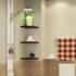 Corner Wall Shelves of 3 Tier,Wood Floating Shelves for Wall,Wall Mount Corner Shelves for Bedroom Bathroom Kitchen Living Room