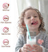 Reusable Silicone Straws-Premium Food Grade Drinking Straw, BPA Free, Snap Straw-Openable Design, Easy to Clean, Hot and Cold Compatible