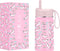 IRON °FLASK Kids Water Bottle - 14 Oz, Straw Lid, 20 Name Stickers, Vacuum Insulated Stainless Steel, Double Walled Tumbler Travel Cup, Thermo Mug, Metal Canteen Stardust Unicorns