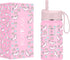IRON °FLASK Kids Water Bottle - 14 Oz, Straw Lid, 20 Name Stickers, Vacuum Insulated Stainless Steel, Double Walled Tumbler Travel Cup, Thermo Mug, Metal Canteen Stardust Unicorns