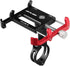 GUB Plus 6 Aluminum MTB Bicycle 3.5-6.2" Motorcycle Phone Holder Support GPS Mount for Bike Handlebar Accessories (Black-Red)
