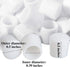 Door Stop Bumper Tips 0.39 Inch Door Rubber Stop Bumper Replacement Stopper Tips Caps for Door and Wall Protection, White (20 Pieces)