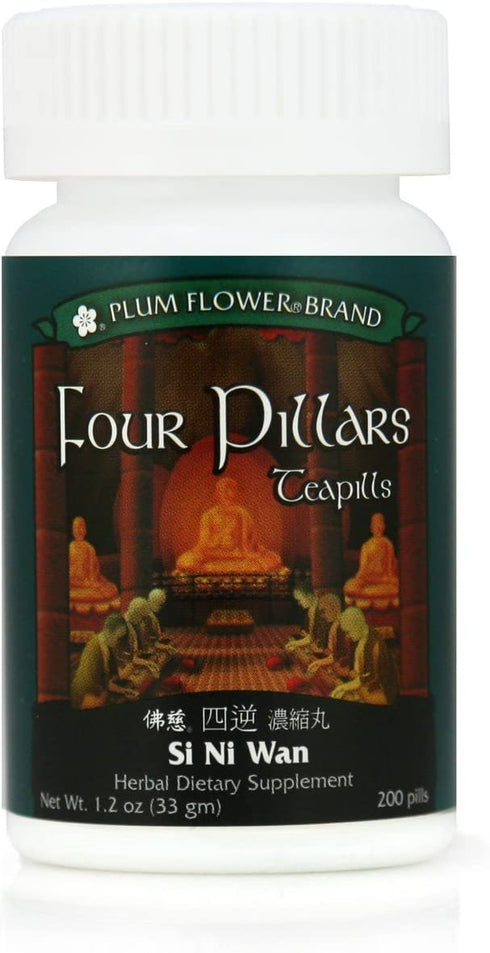 Four Pillars Teapills (Si Ni San Wan), 200 ct, Plum Flower
