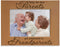 KATE POSH - Only The Best Parents get Promoted to Grandparents Picture Frame - Engraved Natural Wood Photo Frame - Grandma Gifts, Grandpa Gifts, for Grandparents (4x6-Horizontal)