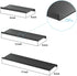 SRIWATANA Black Floating Shelves, Metal Wall Shelves Set of 3 for Bedroom, Living Room, Bathroom, Kitchen, Matte Black
