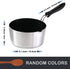 ICUUK 2 Quart Nonstick Saucepan With Glass Lid And Silicone Mixing Spoon,Multipurpose Pot for Home Kitchen and Resturant, Aluminum Alloy, Silver (7.1 inch)